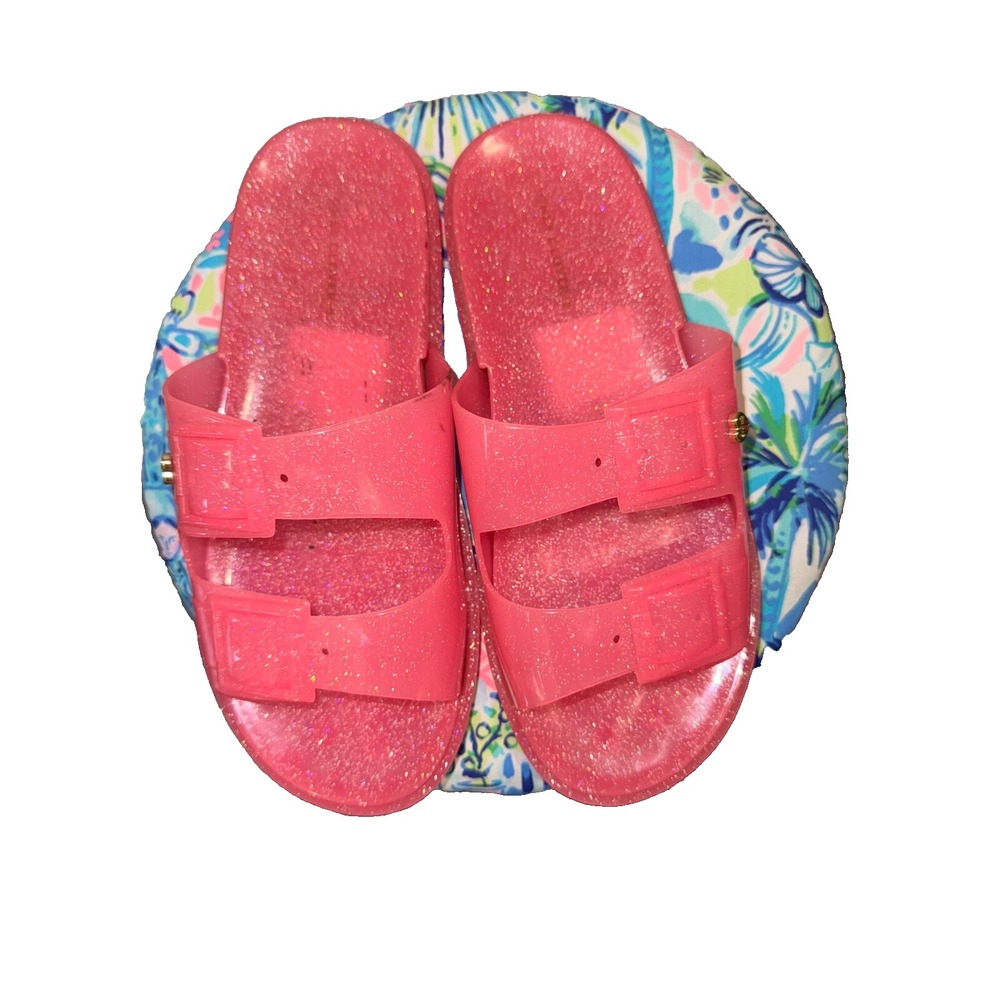 Stoney Clover Lane bubblegum pink jelly sandals size 7 EU 38 last photo marks